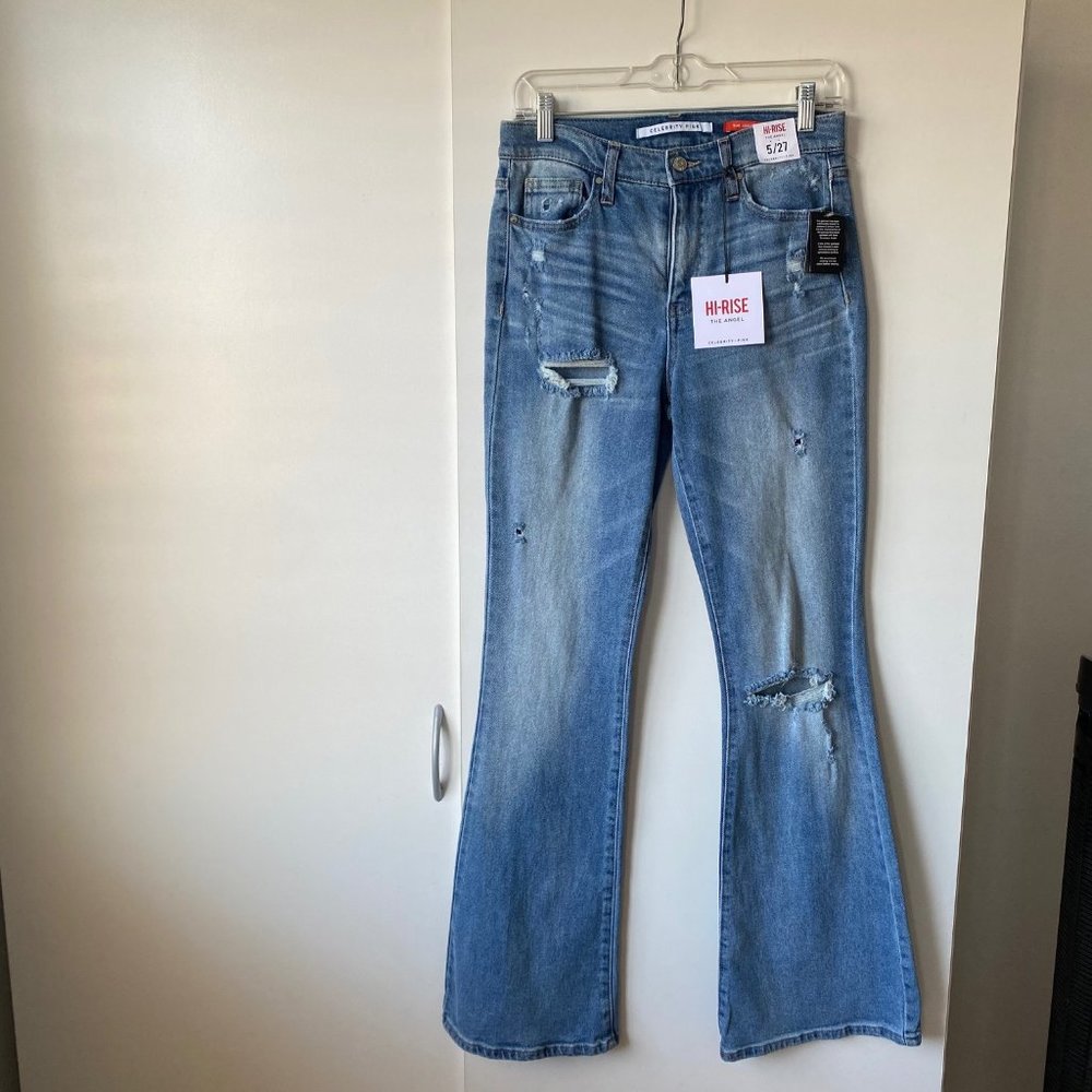 CELEBRITY PINK HI-RISE "THE ANGEL" JEANS SIZE 5 27